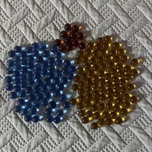 Colorful Glass Pebbles Set